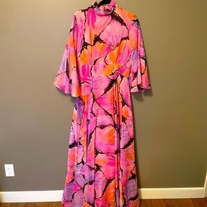 GORGEOUS Floor Length 70s Handmade Gown